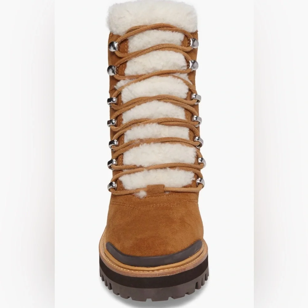Marc Fisher Izzie Genuine Shearling Lug Sole Boot - Picture 4 of 11